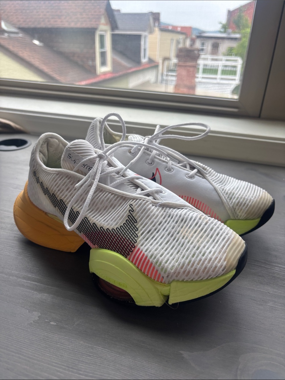 Nike Women's White, Yellow & Orange Athletic Shoes